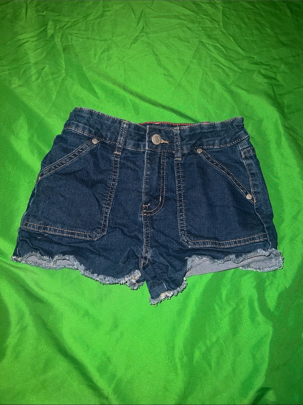 Tommy Hilfiger Dark Blue Denim Cutoff Shorts size 12